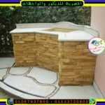 ديكور خارجى فى حديقة فيلا بالحجر