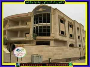 صورة ديكور خارجى فيلا بالحجر الهاشمى
